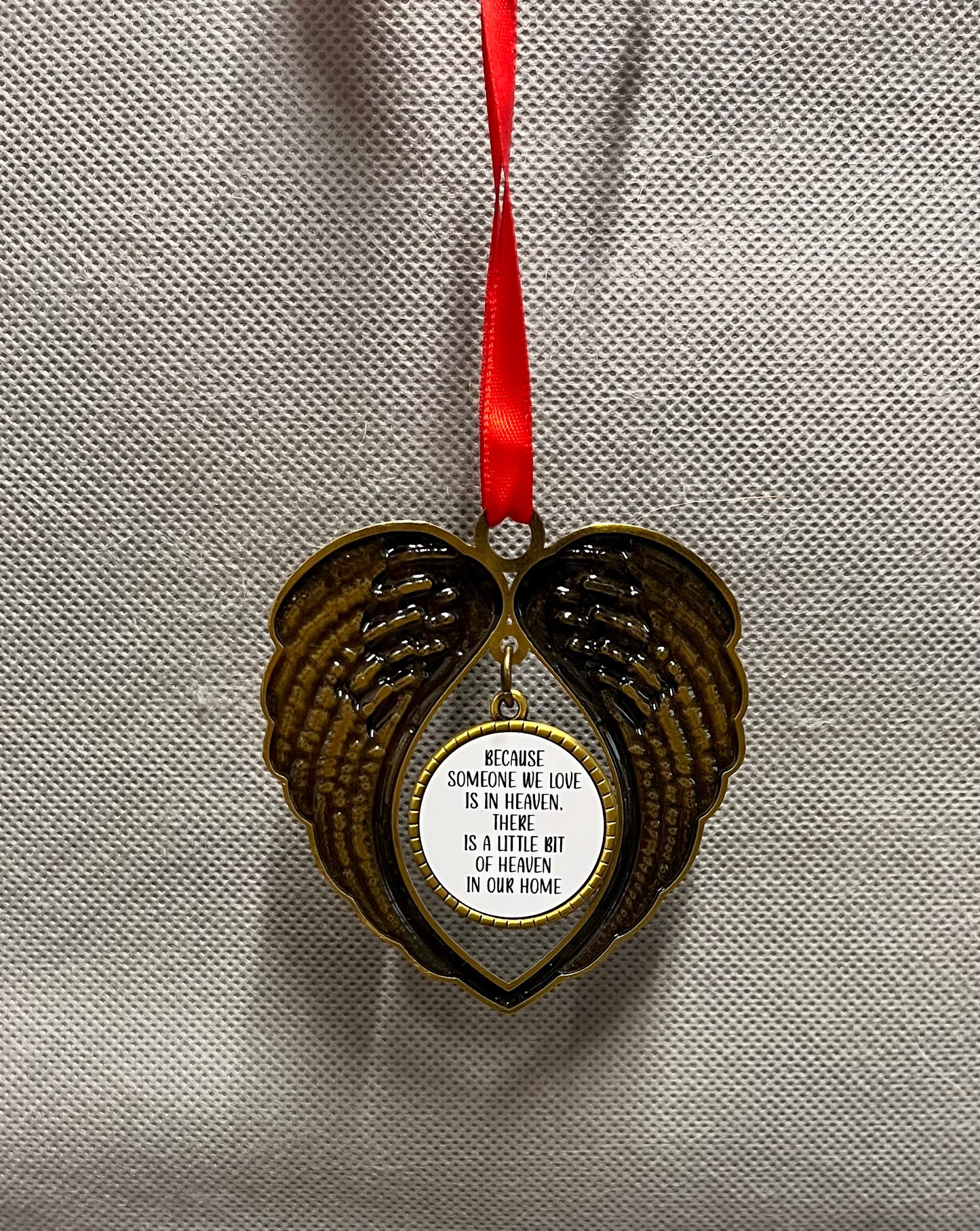 Angel wings hanging ornament